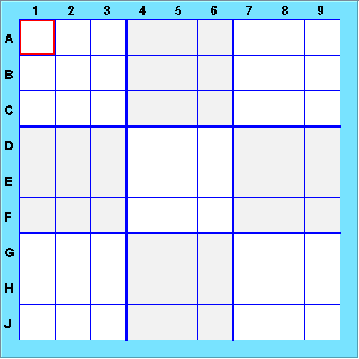 Standard 9x9 Sudoku Board