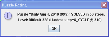 Sudoku Solver Rating example
